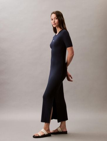 Calvin Klein - Đầm nữ Modal Stretch Rib Midi Dress - 4