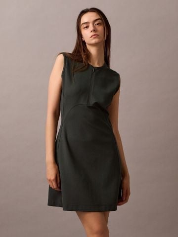 Calvin Klein - Đầm nữ Quarter Zip A-Line Mini Dress
