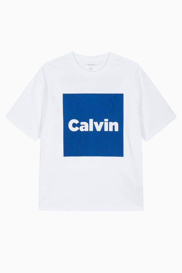 Calvin Klein - Áo thun thời trang nam Logo Box Graphic Relaxed T-Shirt