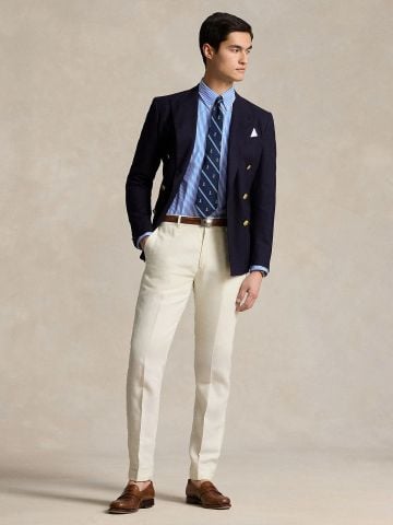 Ralph Lauren - Áo Sơ Mi Nam Tay Dài Custom Fit Striped Stretch Poplin Shirt