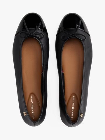Tommy Hilfiger - Giày búp bê nữ Leather Patent Toe Cap Ballerinas - 3