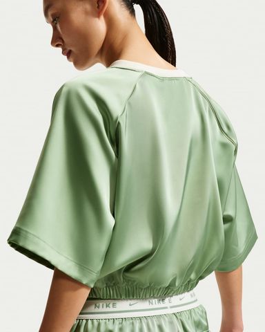 Nike - Áo Tay Ngắn Thể Thao Nữ Sportswear Women's Oversized Satin Top
