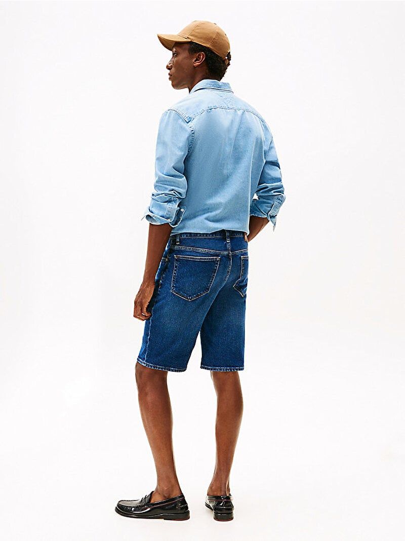 Tommy Hilfiger - Quần jeans ngắn nam Ic Brooklyn Short Straight Jame Blue