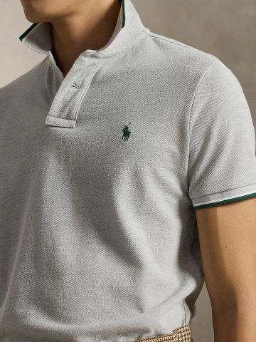 Ralph Lauren - Áo Polo Nam Custom Slim Fit Mesh Polo Shirt