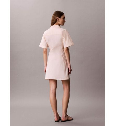 Calvin Klein - Đầm Sơ Mi Nữ Cotton Poplin Mini Shirt Dress