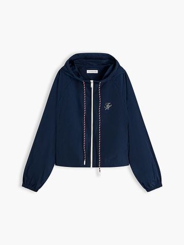 Tommy Hilfiger - Áo Khoác Nữ Logo Water Repellent Hooded Windbreaker