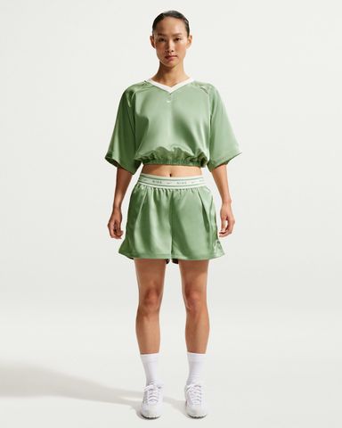 Nike - Áo Tay Ngắn Thể Thao Nữ Sportswear Women's Oversized Satin Top