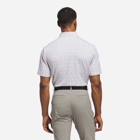adidas - Áo thun có cổ đánh gôn Nam Men's Ultimate365 Micro Argyle Polo Shirt - White