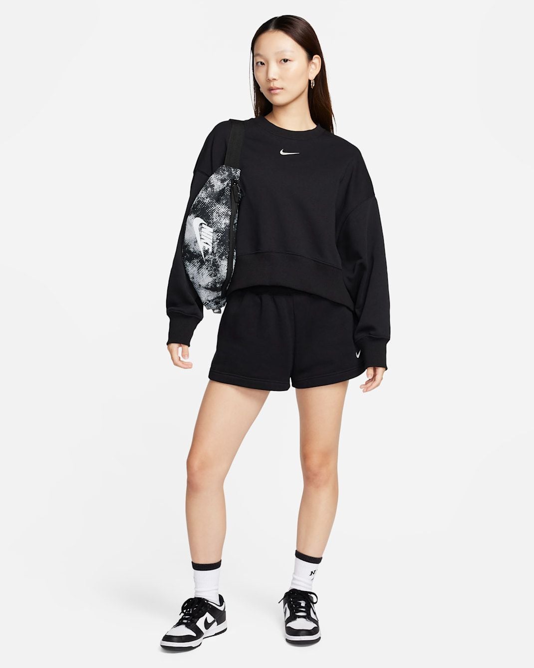Nike - Áo nỉ tay dài Nữ Phoenix Fleece Women's Over-Oversized Crew-Neck French Terry Sweatshirt
