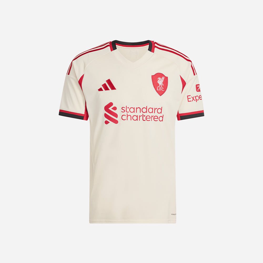 adidas - Áo thun đá banh Nam Men's Adidas Liverpool Authentic Football Jersey - Beige