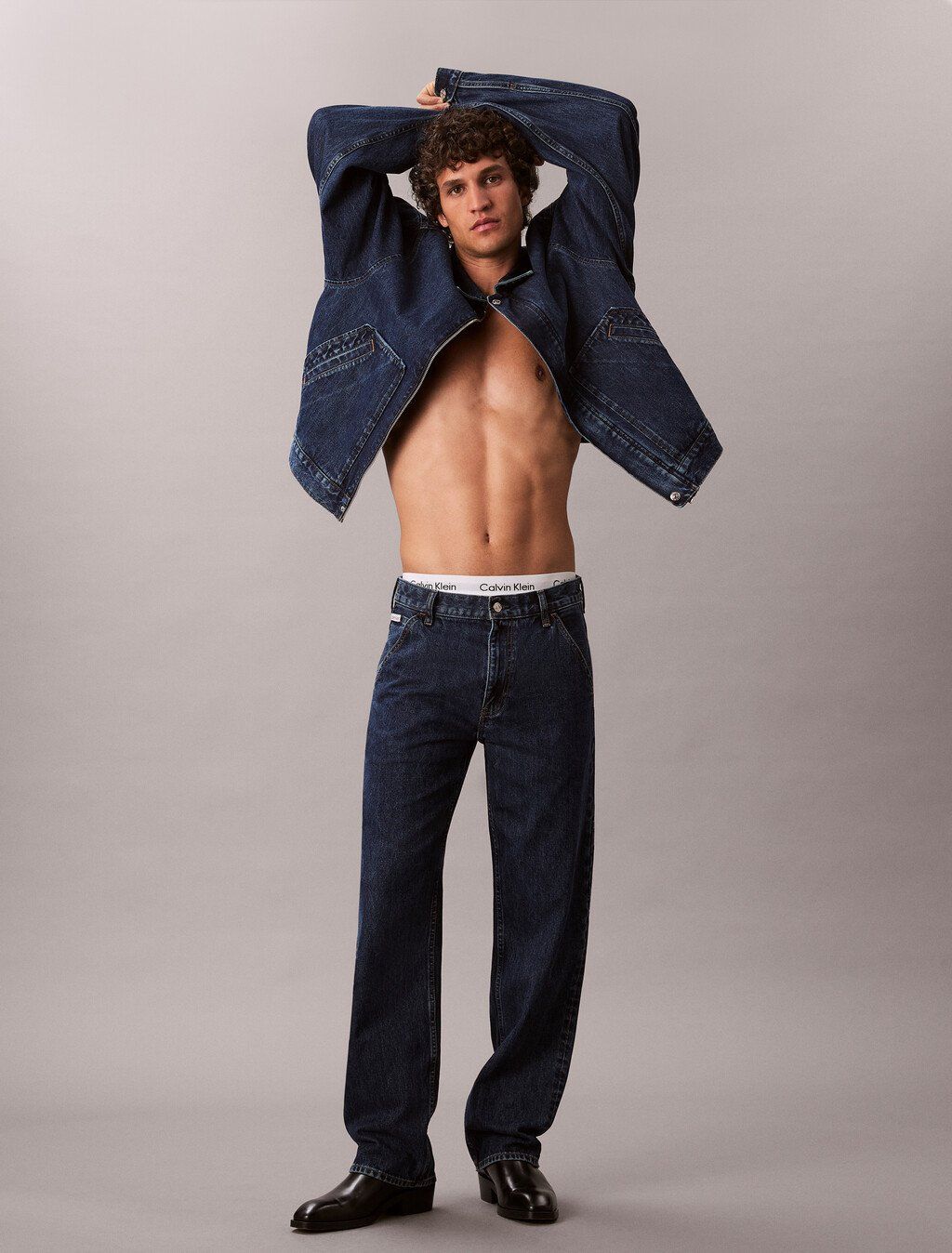 Calvin Klein - Áo khoác jeans nam Workwear Denim Jacket