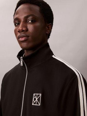 Calvin Klein - Áo khoác dệt kim nam Double Knit Relaxed Track Jacket - 3