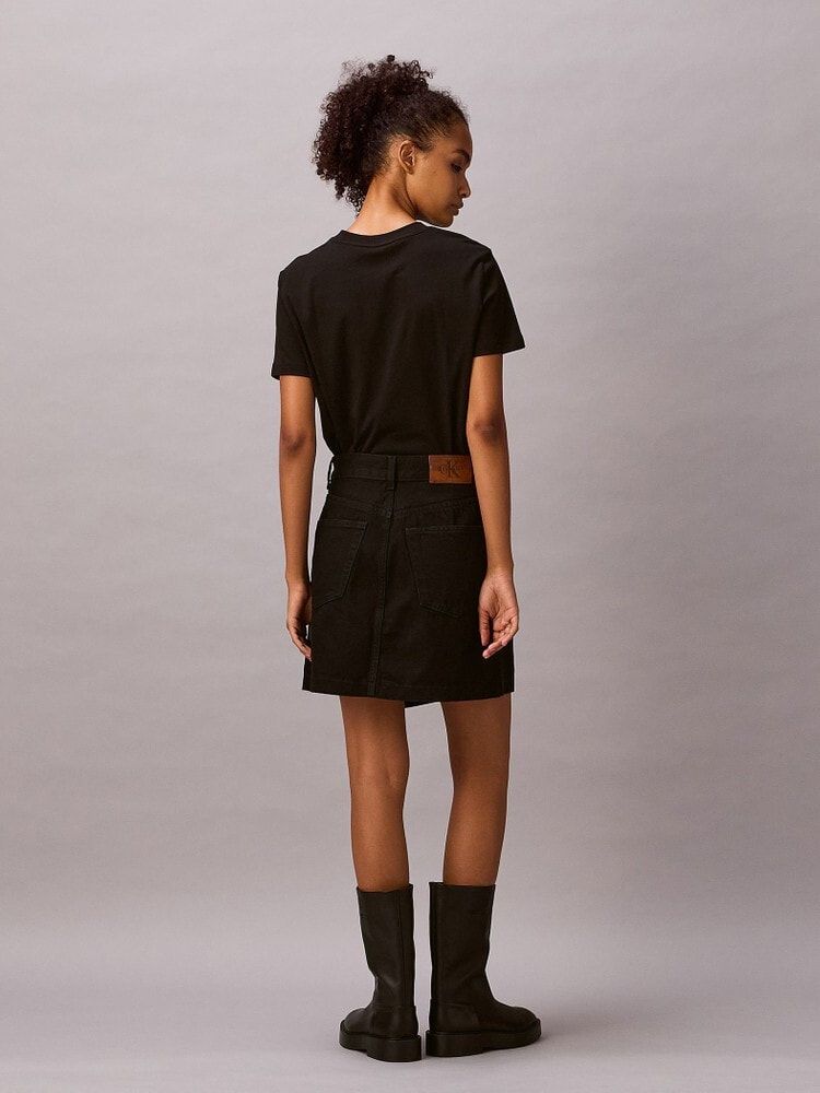 Calvin Klein - Váy nữ Denim Mini Wrap Skirt Soft