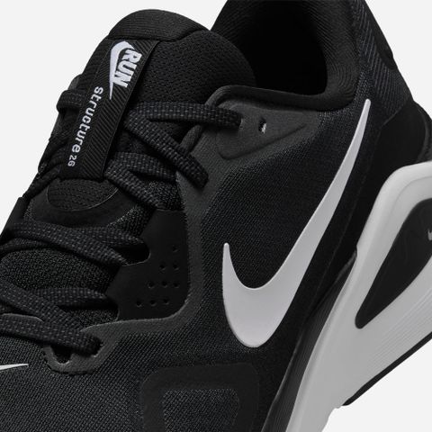 Nike - Giày chạy bộ Nam Men's Structure 26 Wide Running Shoes - Black
