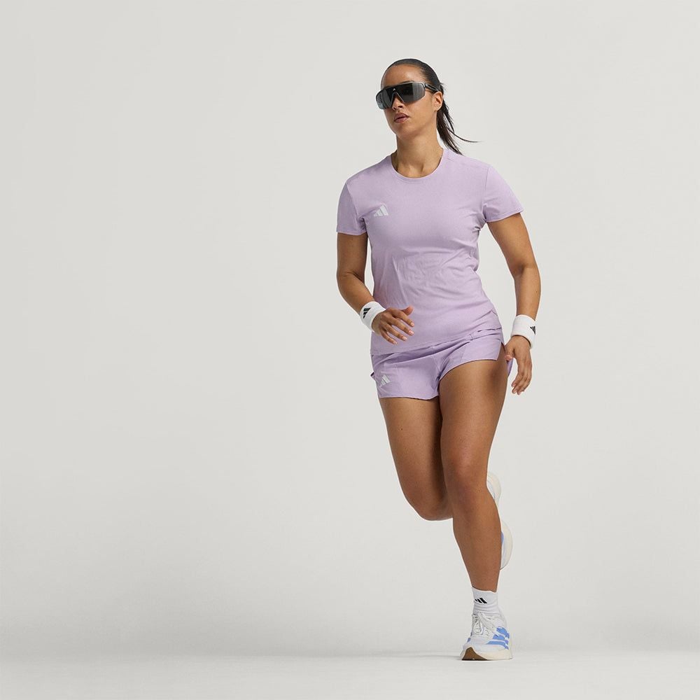 adidas - Áo thun chạy bộ Nữ Women's Adidas Adizero Essentials Running T-Shirt - Purple