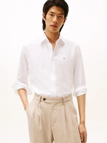 Tommy Hilfiger - Áo Sơ Mi Tay Dài Nam Non-Iron Solid Long Sleeve Shirt