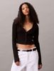 Calvin Klein - Áo khoác len nữ Cropped Ribbed Cotton Cardigan