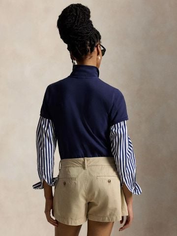 Ralph Lauren - Áo Thun Có Cổ Nữ Slim Fit Stretch Polo Shirt