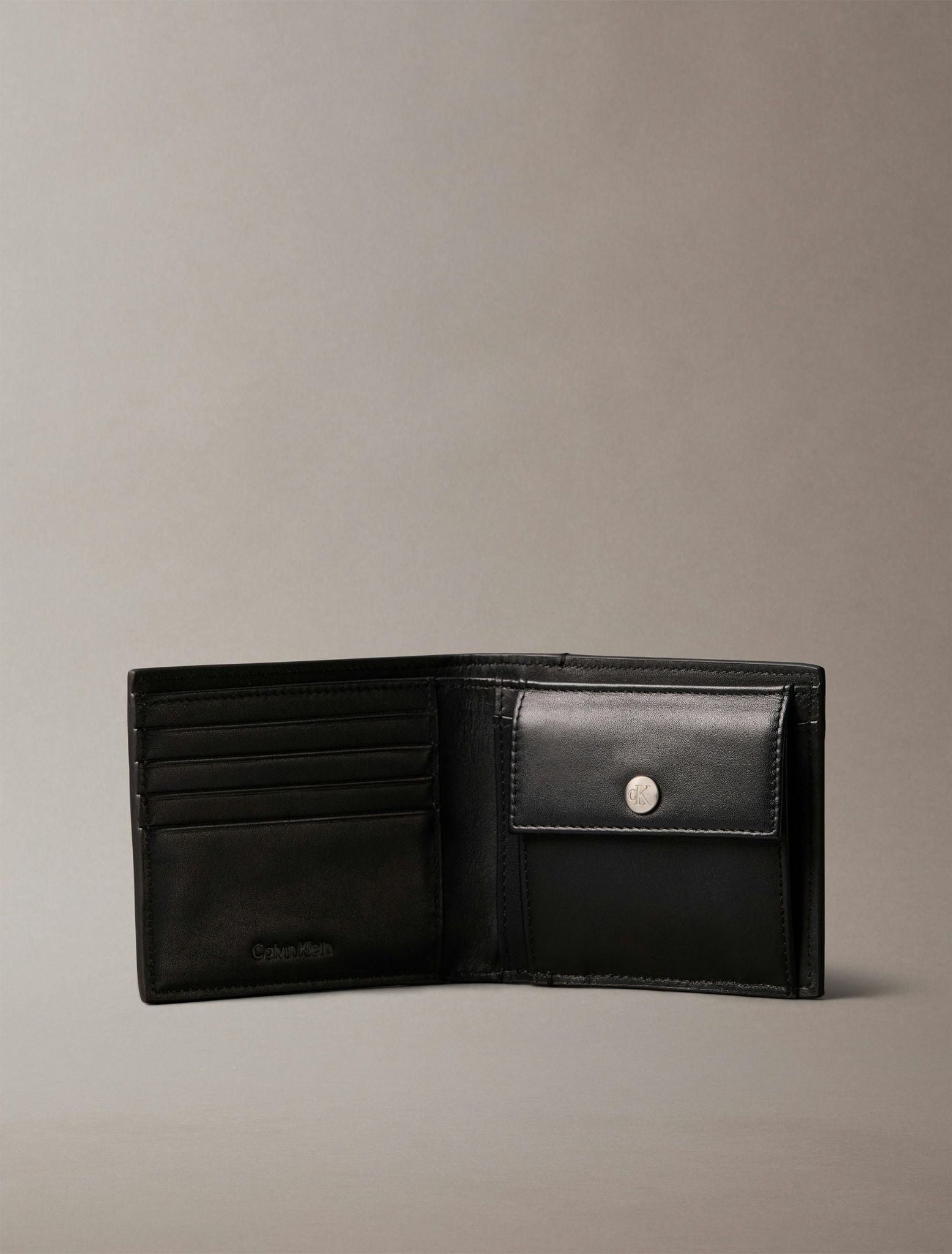 Calvin Klein - Ví nam Allover Monogram Logo Bifold Wallet with Coin Pouch