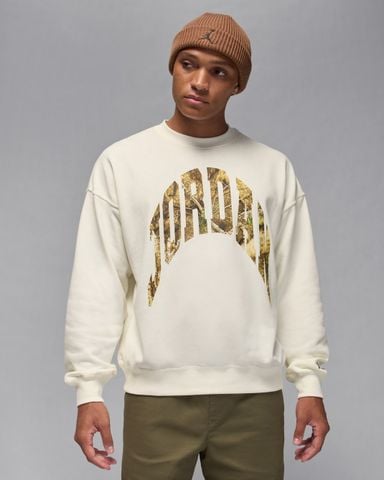 Nike - Áo nỉ tay dài thể thao Nam Jordan Brooklyn Men's French Terry Realtree Crew-Neck Sweatshirt