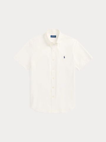 Ralph Lauren - Áo Sơ Mi Tay Ngắn Nam Custom Fit Stretch Poplin Shirt