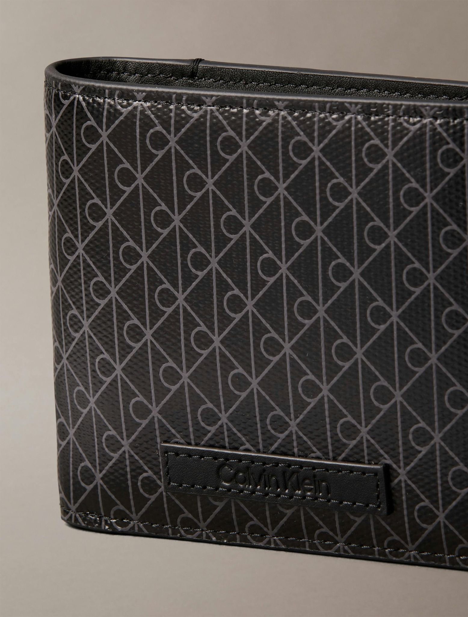 Calvin Klein - Ví nam Allover Monogram Logo Bifold Wallet with Coin Pouch