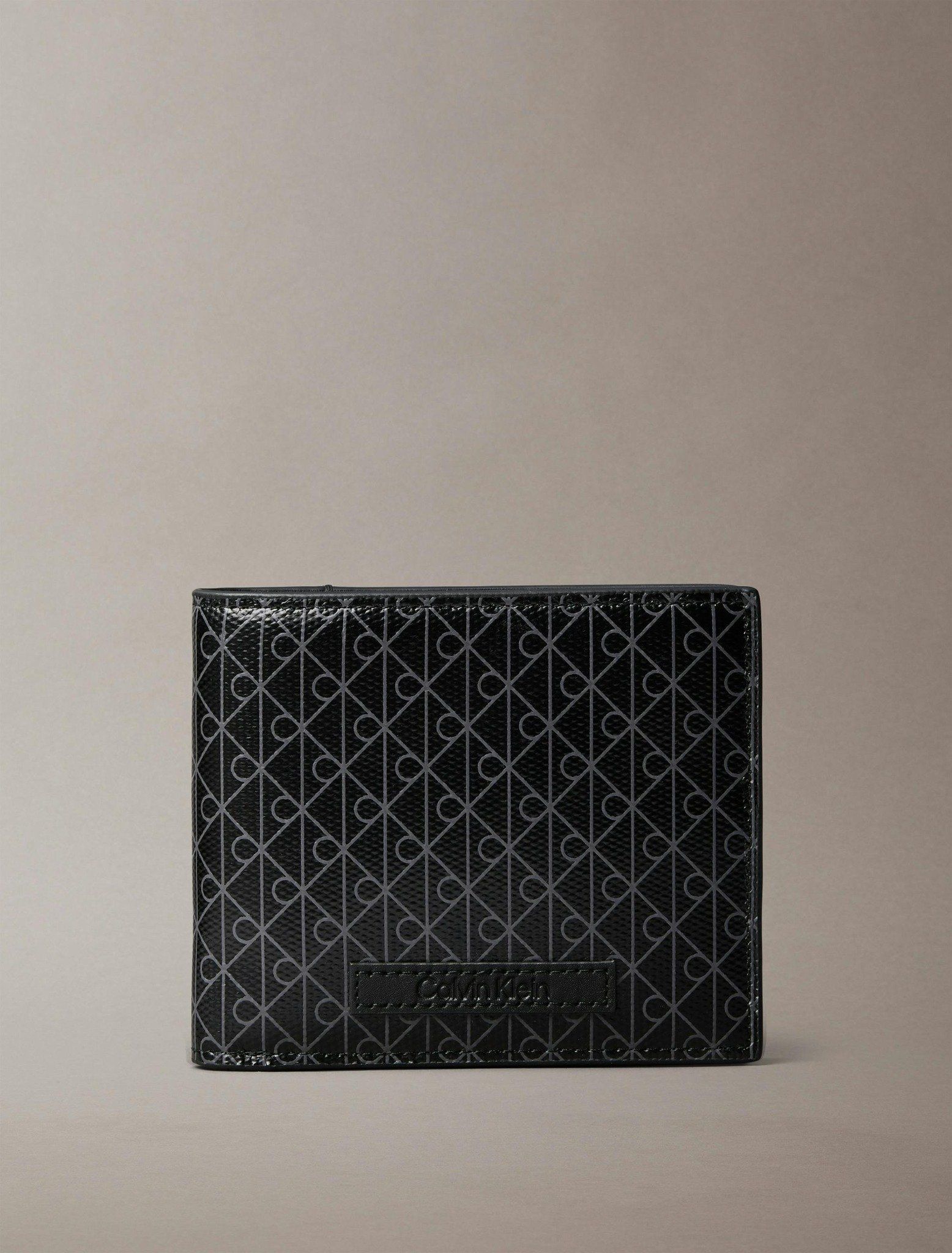 Calvin Klein - Ví nam Allover Monogram Logo Bifold Wallet with Coin Pouch