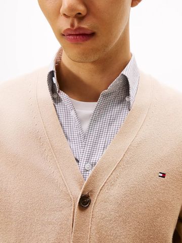Tommy Hilfiger - Áo khoác len tay dài nam TH Pima Cardigan Tipped