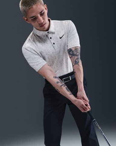 Nike - Áo polo thể thao Nam Men's Dri-Fit Tour Print Polo - 4