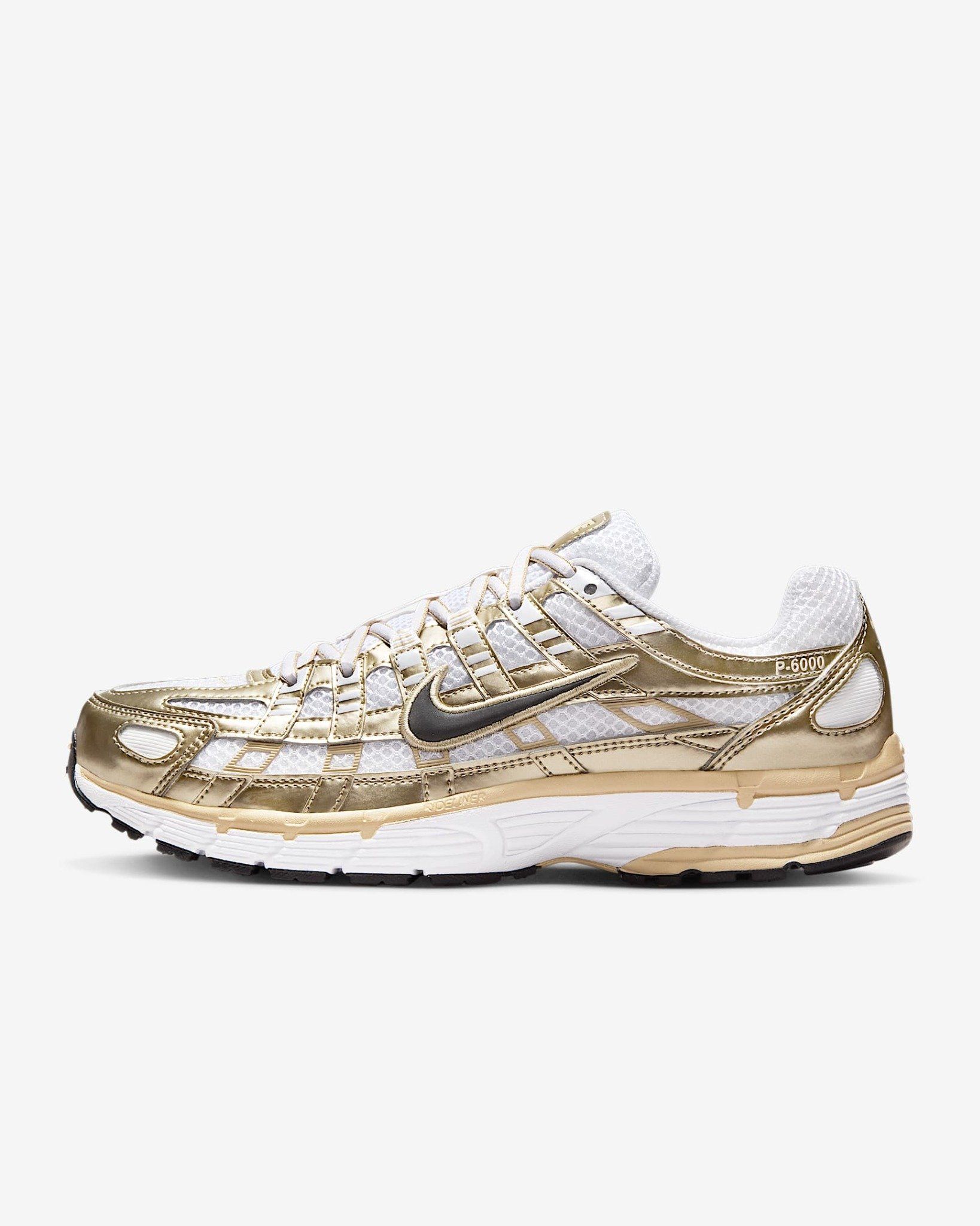 Nike - Giày thời trang thể thao Nữ Nike P-6000 Gold Women's Shoes