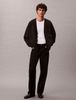 Calvin Klein - Áo khoác len nam Cotton Blend Monogram Logo Relaxed Cardigan