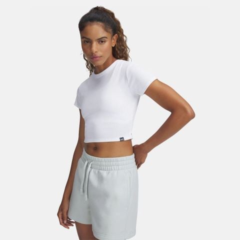 Under Armour - Áo thun nữ Rival Rib Baby Tee Lifestyle