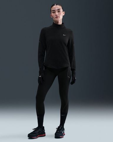 Nike - Quần lửng ống ôm thể thao Nữ Swift Women's High-Waisted 7/8 Running Leggings with Reflective Accents