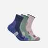 Hoka - Bộ ba đôi Vớ Chạy Bộ Nam Nữ Quarter Run Crew Running Socks