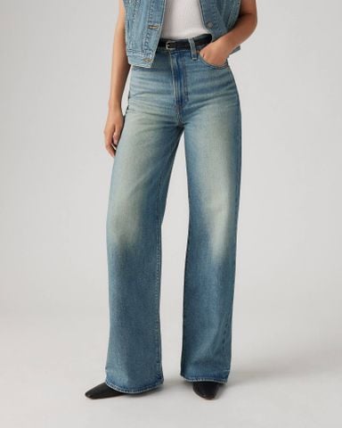 Levi's - Quần jeans ống rộng nữ Ribcage Wide Leg Jeans - Blue