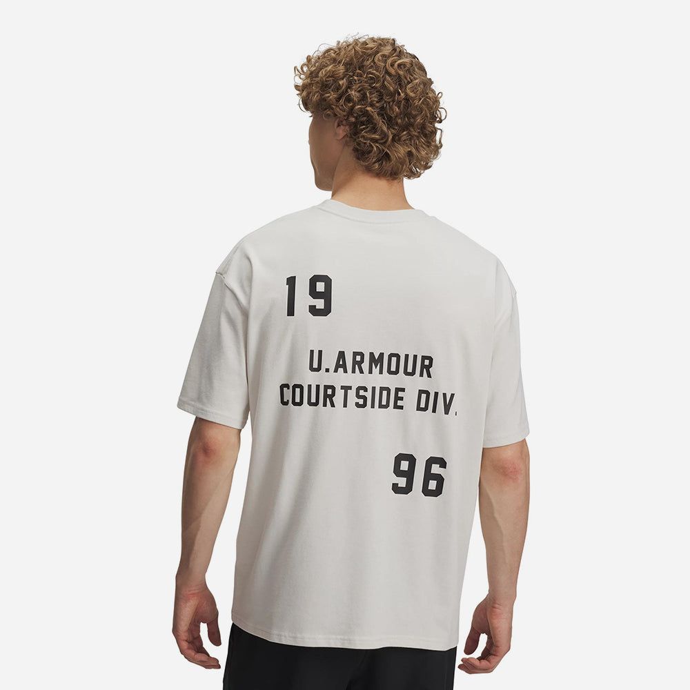 Under Armour - Áo thun nam Hoops Courtside Heavyweight Oversized
