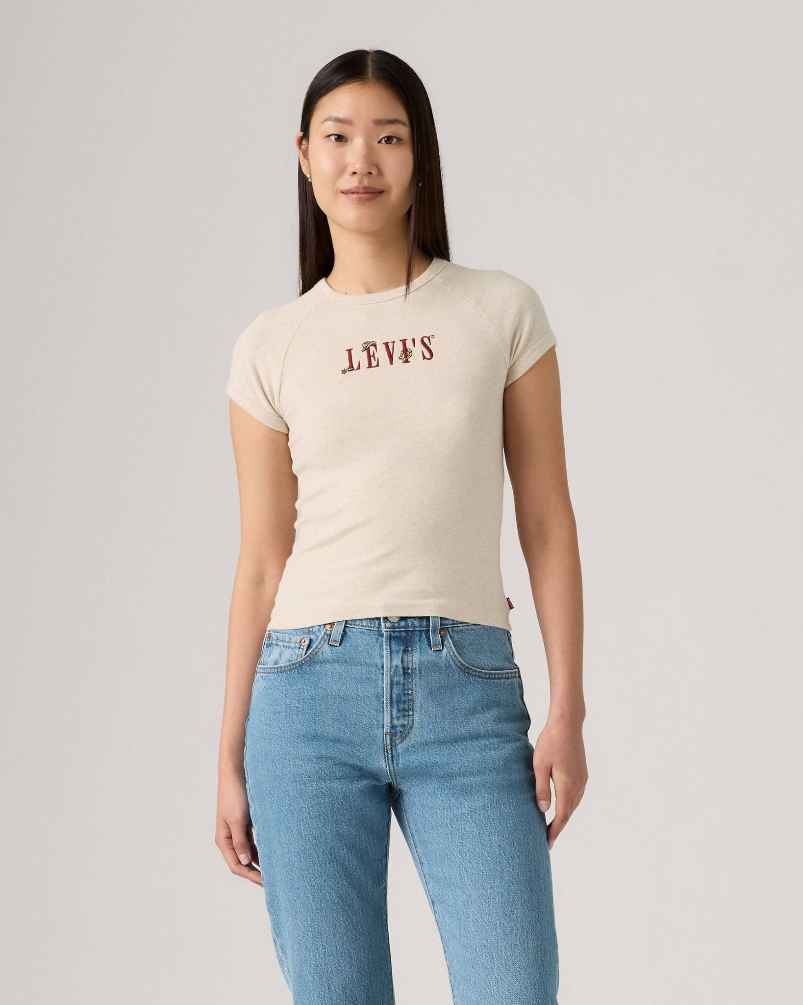 Levi's - Áo thun tay ngắn nữ Levi's® Women's Graphic Riley Raglan Tee