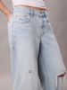 Calvin Klein - Quần jeans ống rộng nữ CK Low Rise Baggy Jeans