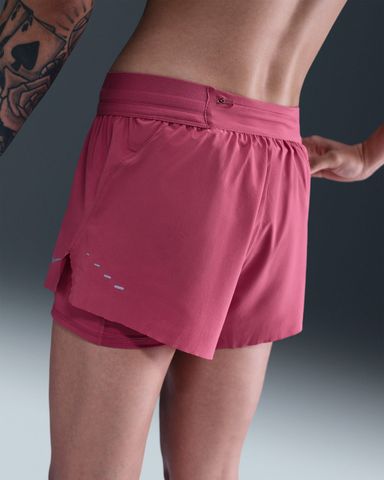 Nike - Quần ngắn thể thao Nữ Swift Women's Dri-FIT Mid-Rise 2-in-1 Running Shorts