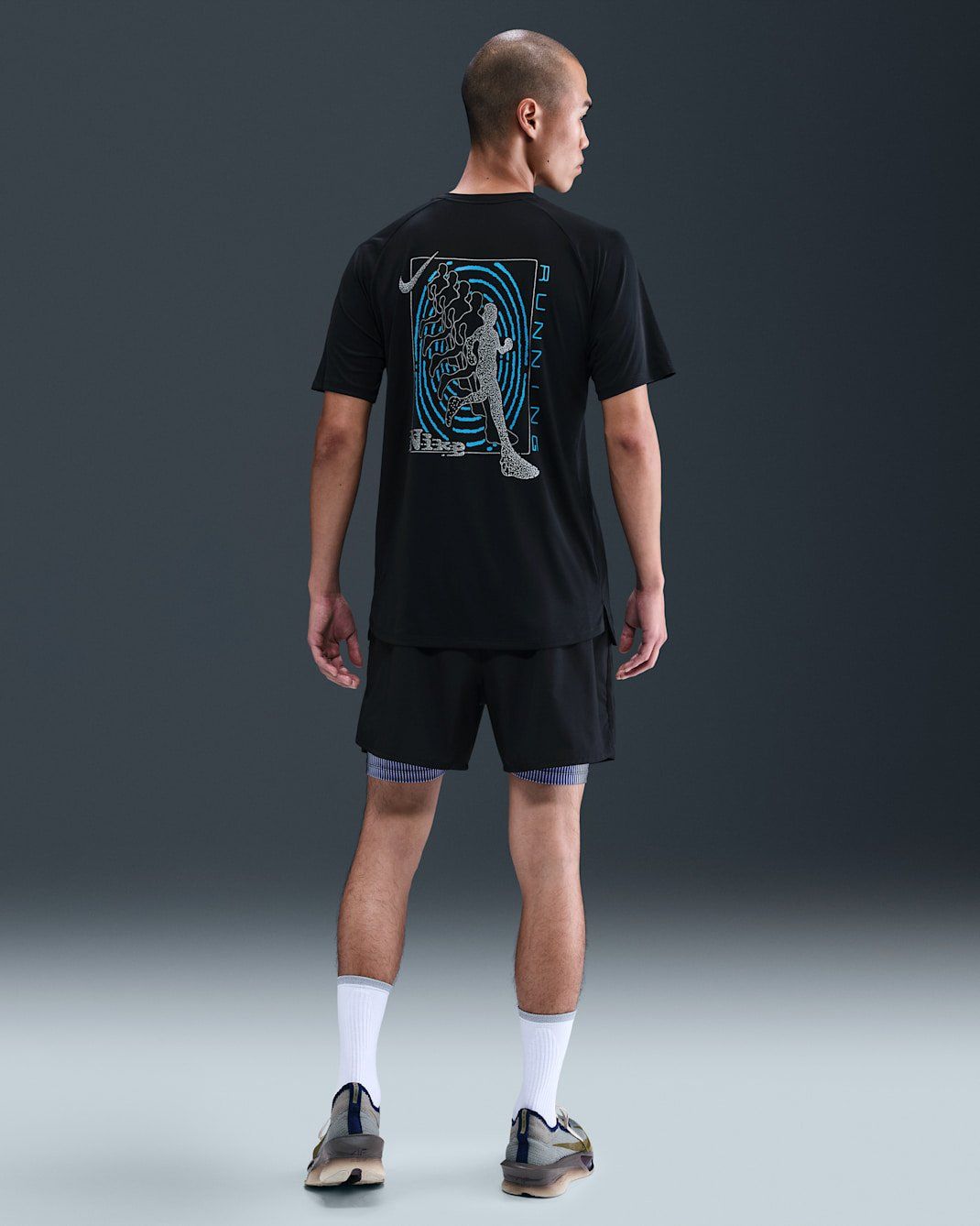 Nike - Áo tay ngắn thể thao Nam Nike Stride Men's Dri-FIT ADV Short-Sleeve Running Top