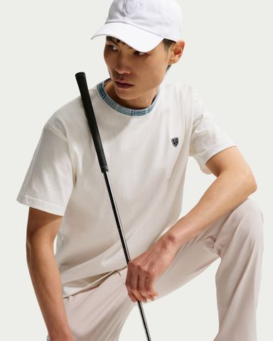 Nike - Áo Tay Ngắn Thể Thao Nam Tartan Men's Loose Golf Top
