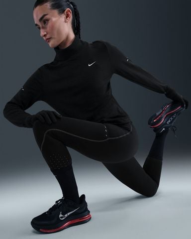 Nike - Quần lửng ống ôm thể thao Nữ Swift Women's High-Waisted 7/8 Running Leggings with Reflective Accents