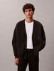 Calvin Klein - Áo khoác len nam Cotton Blend Monogram Logo Relaxed Cardigan