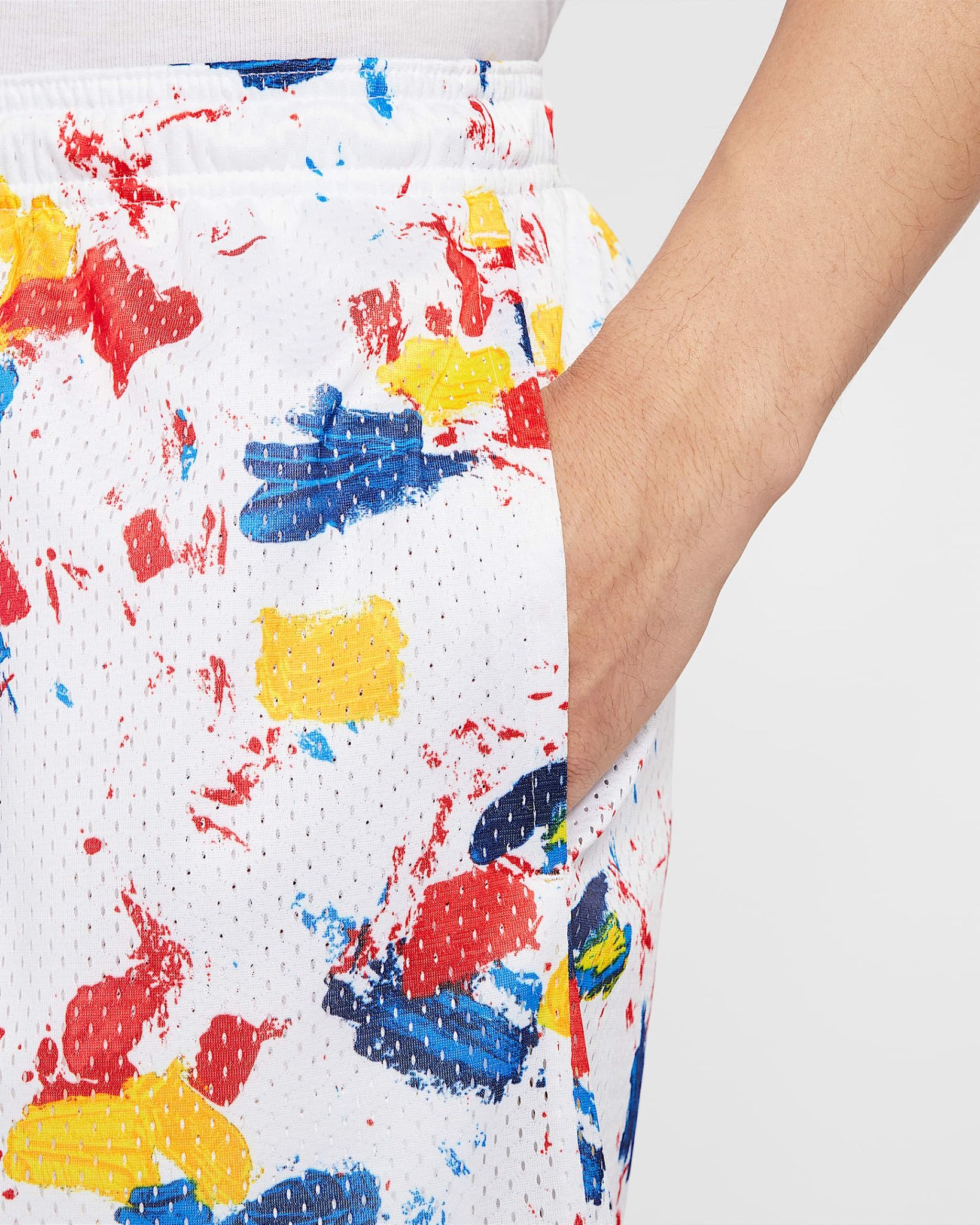 Nike - Quần ngắn thể thao Nam Men's Dri-FIT Training Mesh Basketball Shorts