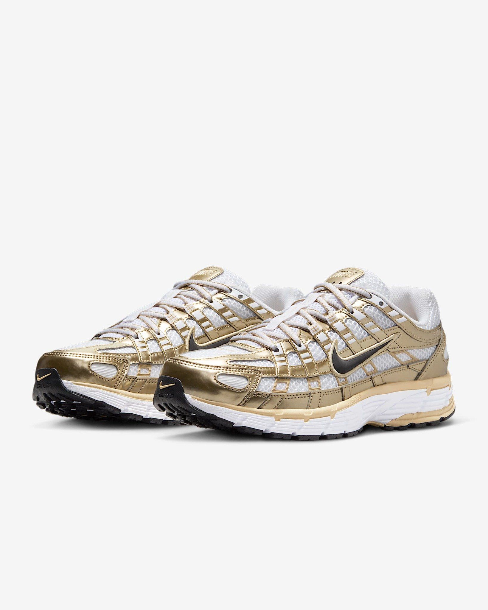Nike - Giày thời trang thể thao Nữ Nike P-6000 Gold Women's Shoes