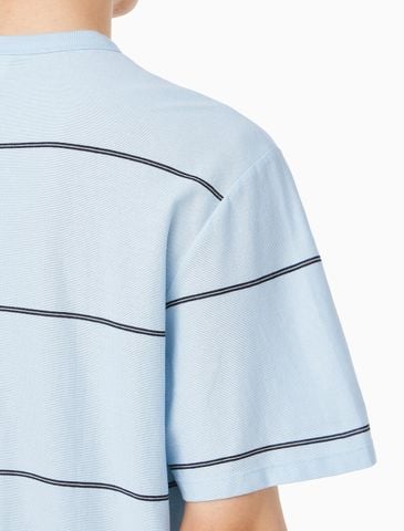 Calvin Klein - Áo phông tay ngắn nam Cross Grain Wide Stripe Easy Tee - 3