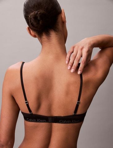 Calvin Klein - Áo Ngực Nữ Lightly Lined Demi Bra - Icon Logo Lace - 3