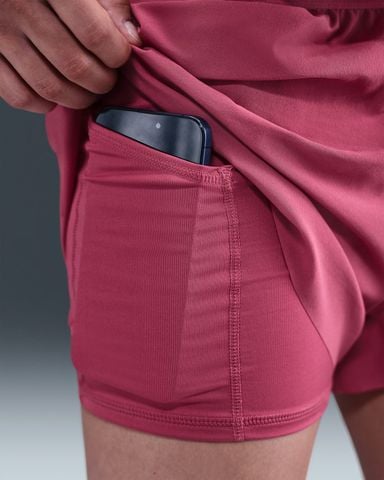 Nike - Quần ngắn thể thao Nữ Swift Women's Dri-FIT Mid-Rise 2-in-1 Running Shorts
