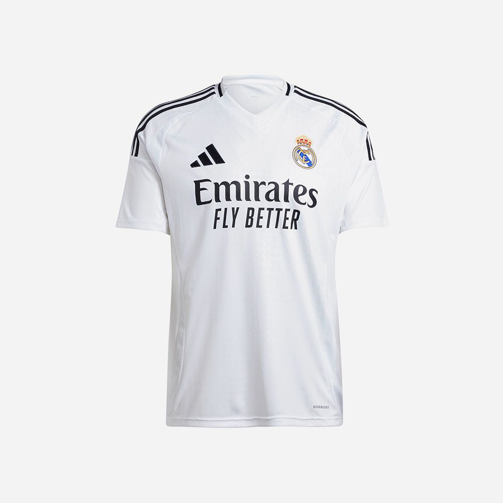 adidas - Áo thun đá banh Nam Men's Adidas Real Madrid 24/25 Home Jersey - White