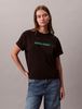 Calvin Klein - Áo thun thời trang nữ Embroidered Logo Graphic Classic T-Shirt
